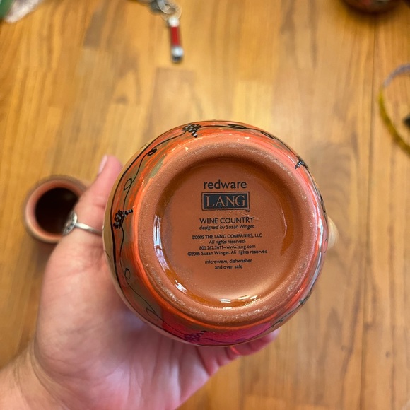 Redware Lang Sugar & Creamer Set - Picture 4 of 5